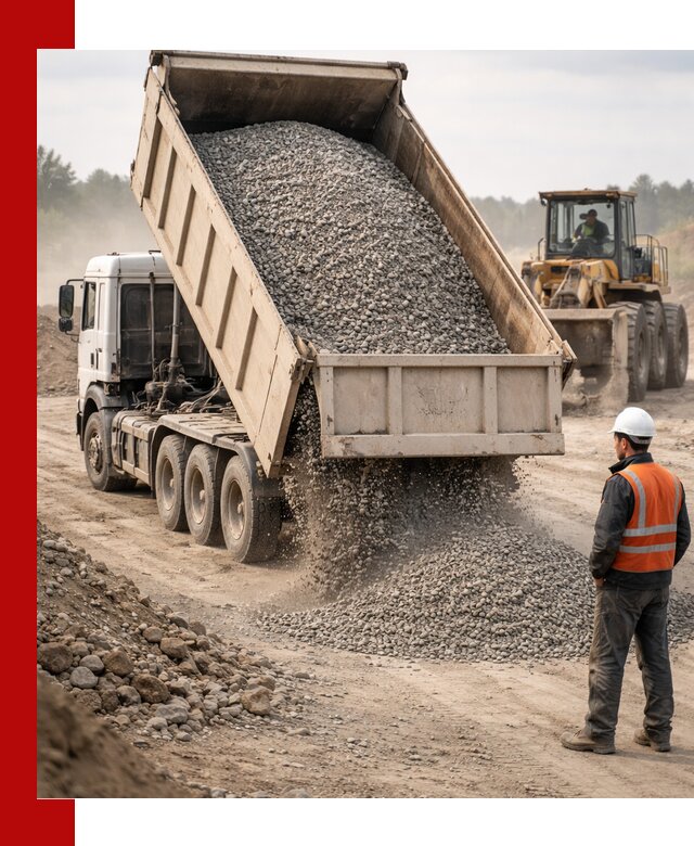 Доставка самосвалом 40 кубов цемента и сыпучих в Елизове