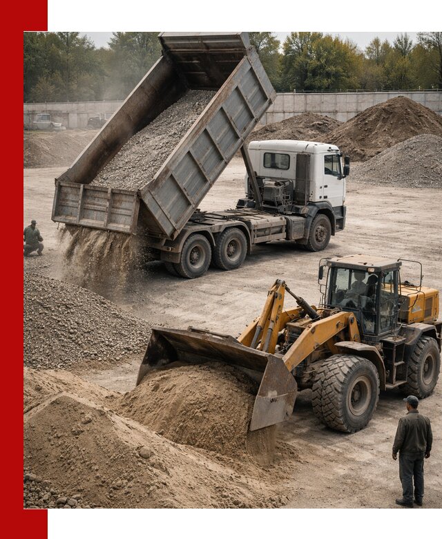 Перевозка сыпучих грузов самосвалами и бортовыми в Елизове