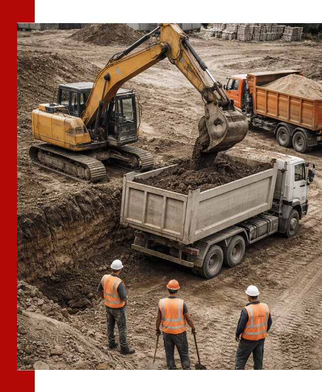 Разработка грунта для строительства и благоустройства в Елизове