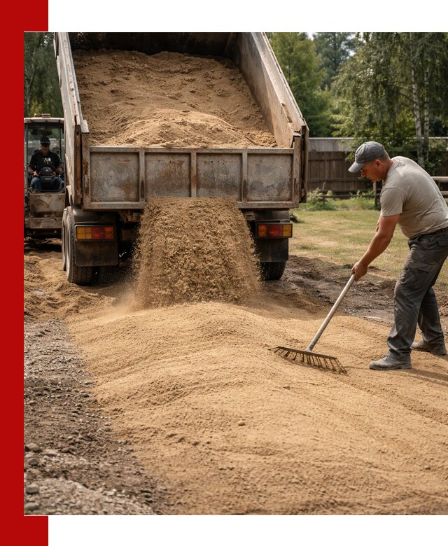 Отсыпка участка песком в Елизове быстро и качественно