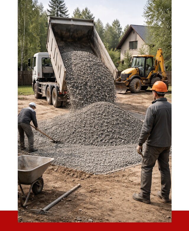 Отсыпка участка щебнем в Елизове от 6583 р. ПРОНЕРУДЛзв