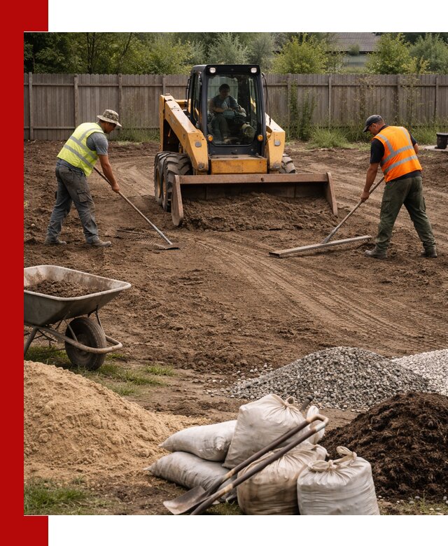 Выравнивание участка под строительство и благоустройство в Елизове