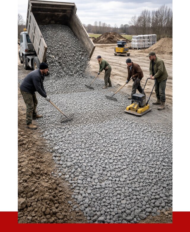 Устройство щебеночной подушки в Елизове от 4558 р. ПРОНЕРУДЛзв