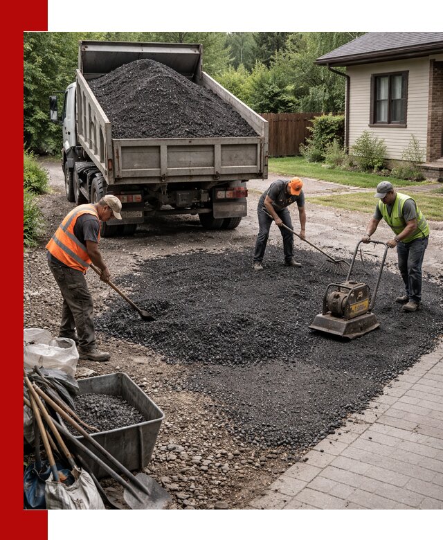 Асфальтовая крошка для двора с доставкой в Елизове